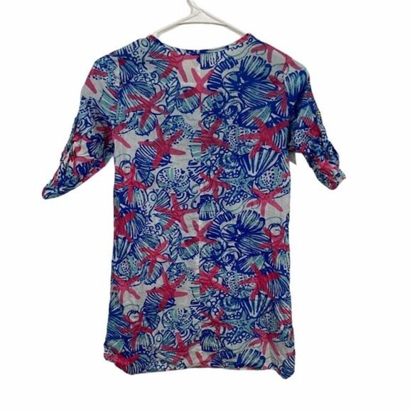 Lilly Pulitzer Patterned Half Sleeve Tunic Top - Picture 2 of 3